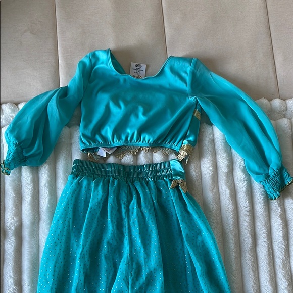 Disney Kids Jasmine Turquoise and Gold Costume Set - Picture 8 of 9